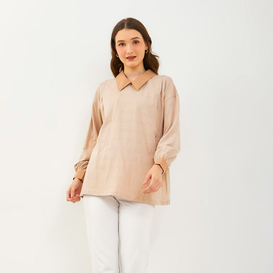 Nyonya Looks - Non Busui - Iswari Beige - Atasan Wanita