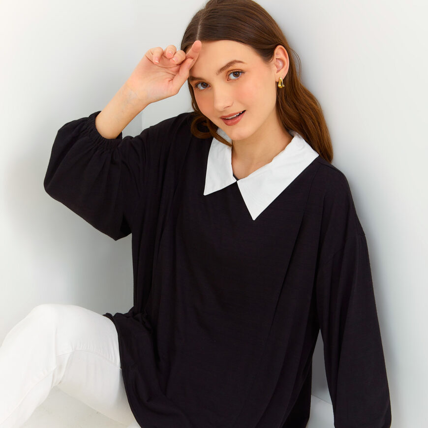 Nyonya Looks - Non Busui - Ivanka Black - Atasan Wanita - Image 3