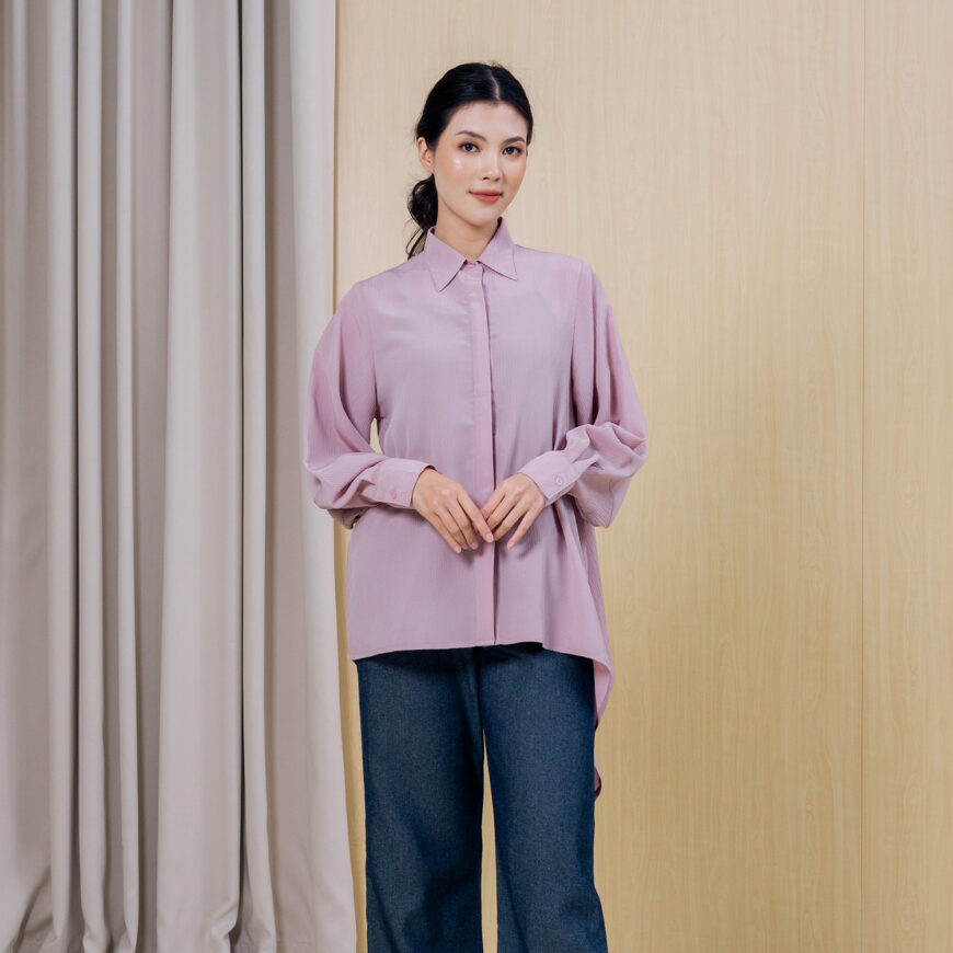 Nyonya Looks - Non Busui - Amisha Pink - Atasan Wanita