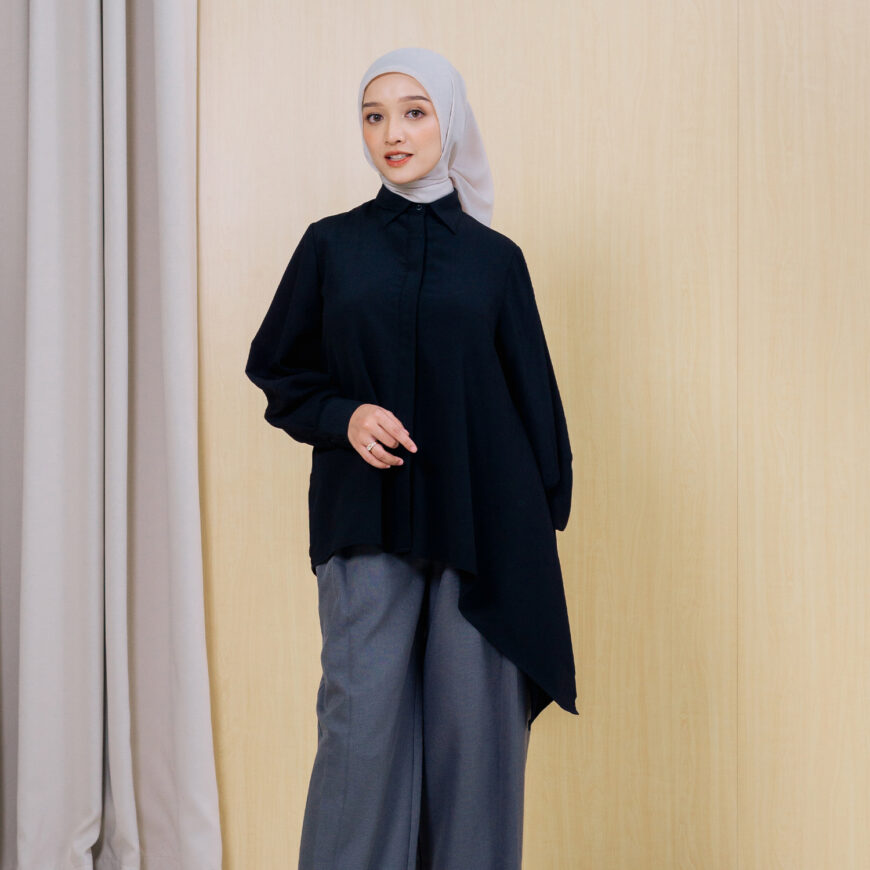 Nyonya Looks - Non Busui - Amisha Black - Atasan Wanita