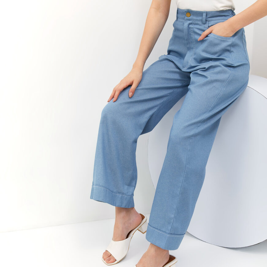 Nyonya Looks - Linea Washed Denim - Celana - Bawahan Wanita - Image 4
