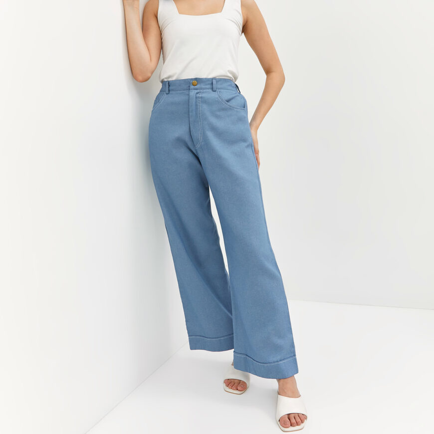Nyonya Looks - Linea Washed Denim - Celana - Bawahan Wanita - Image 2