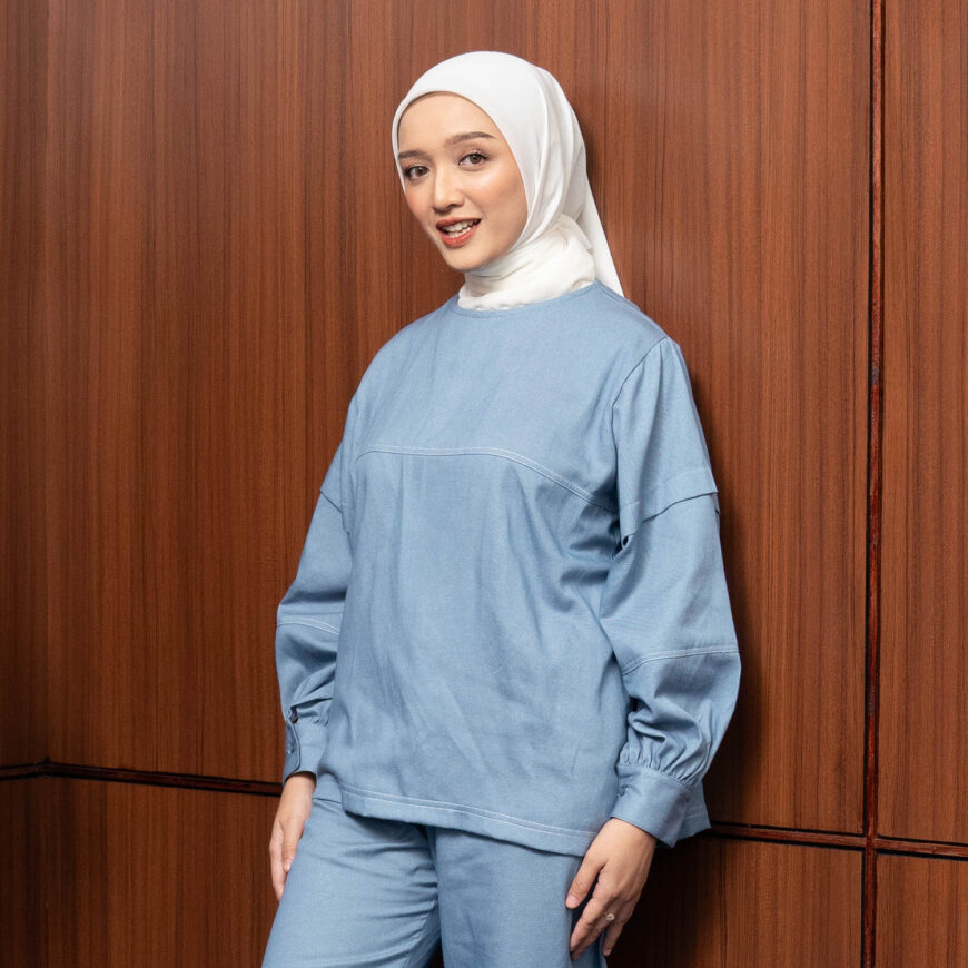 Nyonya Looks - Non Busui - Aurra Washed Denim - Atasan Wanita