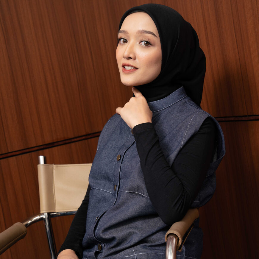 Nyonya Looks - Non Busui - Alora Dark Denim - Luaran - Outer Wanita - Image 2
