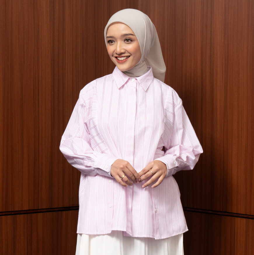 Nyonya Looks - Non Busui - Tavia Dusty Pink - Atasan Wanita