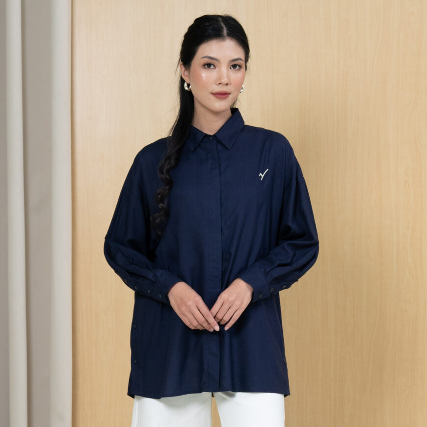 Nyonya Looks - Non Busui - Saela Navy - Atasan Wanita