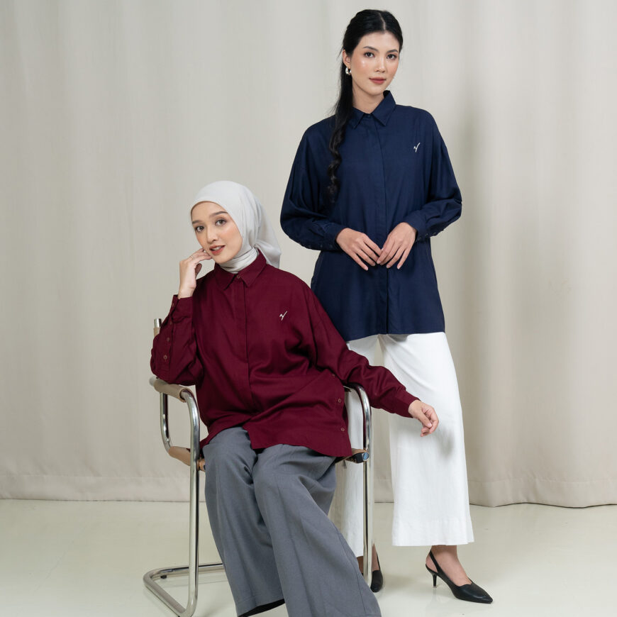 Nyonya Looks - Non Busui - Saela Navy - Atasan Wanita - Image 3