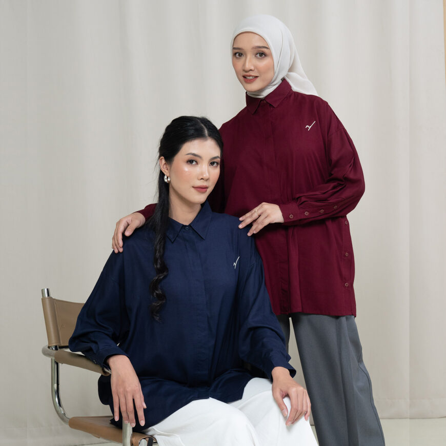 Nyonya Looks - Non Busui - Saela Navy - Atasan Wanita - Image 4