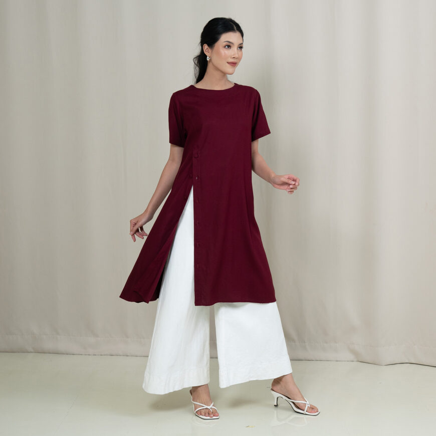 Nyonya Looks - Non Busui - Lunea Garnet - Dress Wanita - Image 4