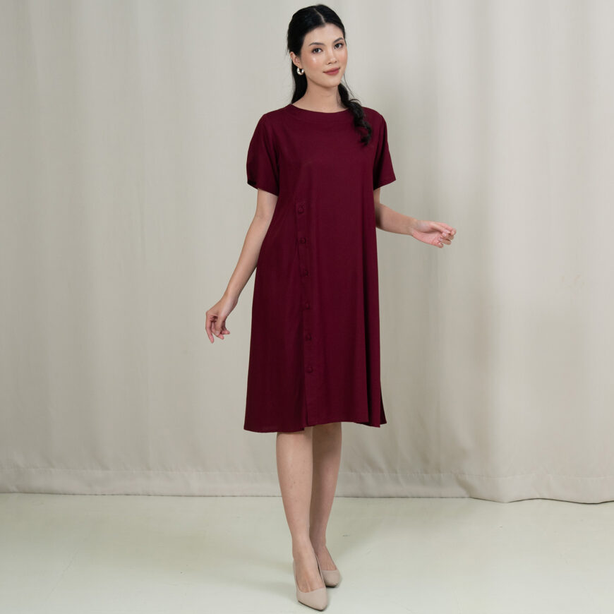 Nyonya Looks - Non Busui - Lunea Garnet - Dress Wanita - Image 2