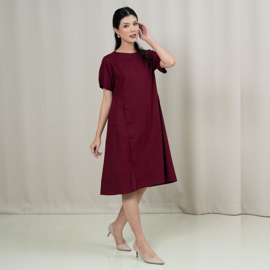 Nyonya Looks - Non Busui - Lunea Garnet - Dress Wanita