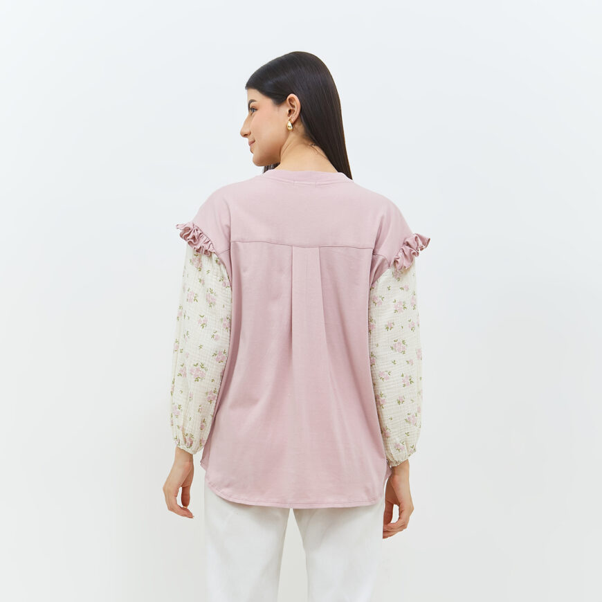 Hisana Flowers Pink - Image 3