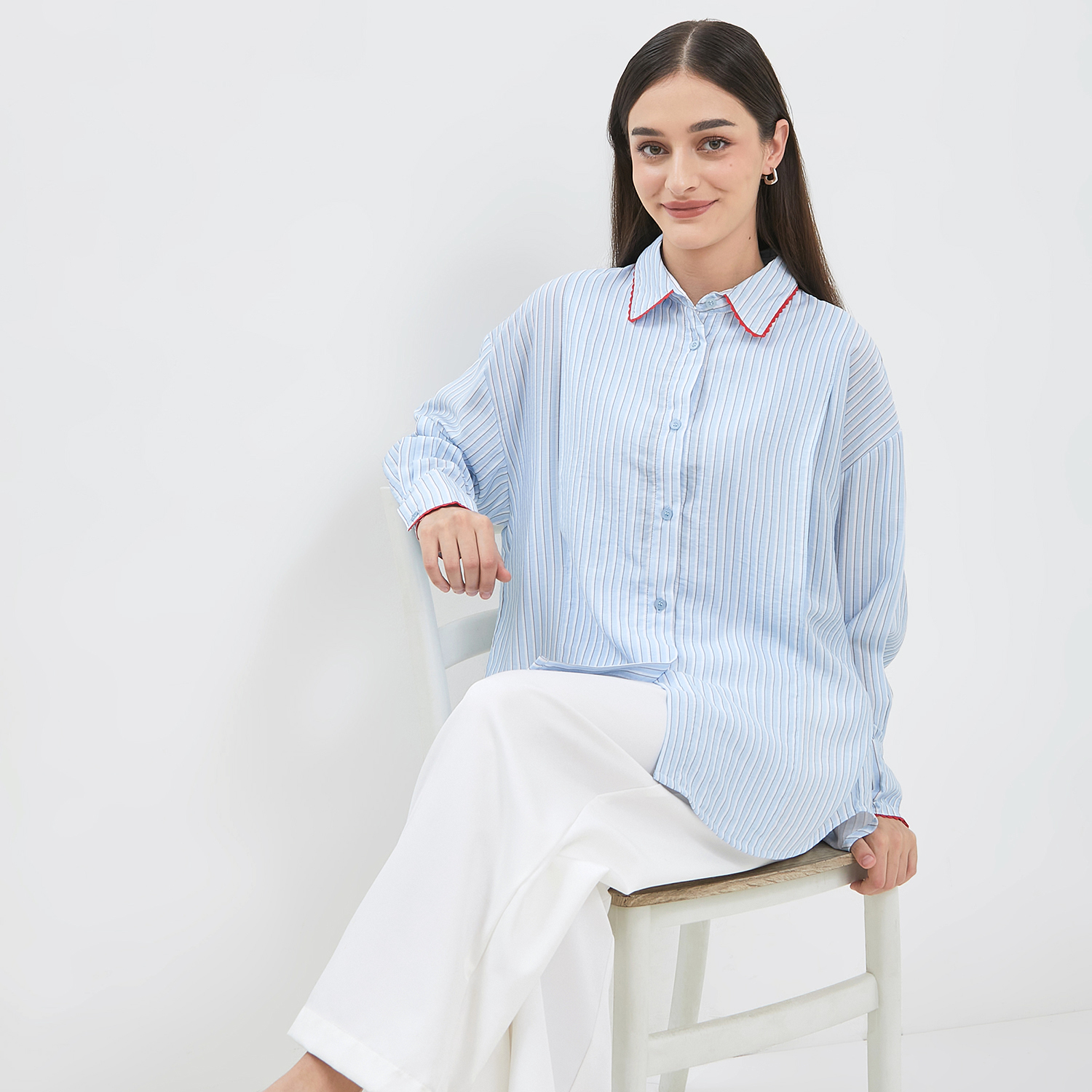 Belle Blue Stripe - Image 4